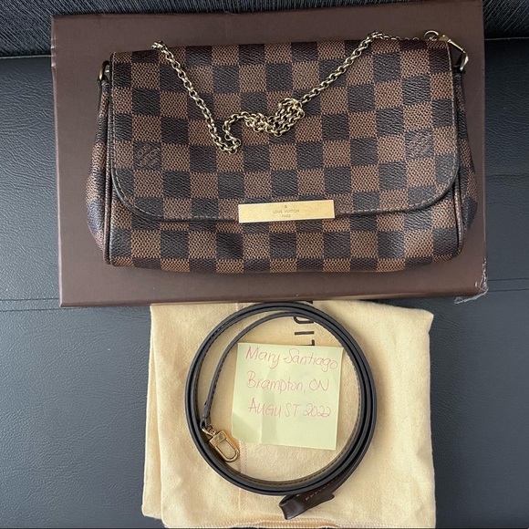 SOLD LV Favorite MM Damier Ebene - Picture 1 of 10